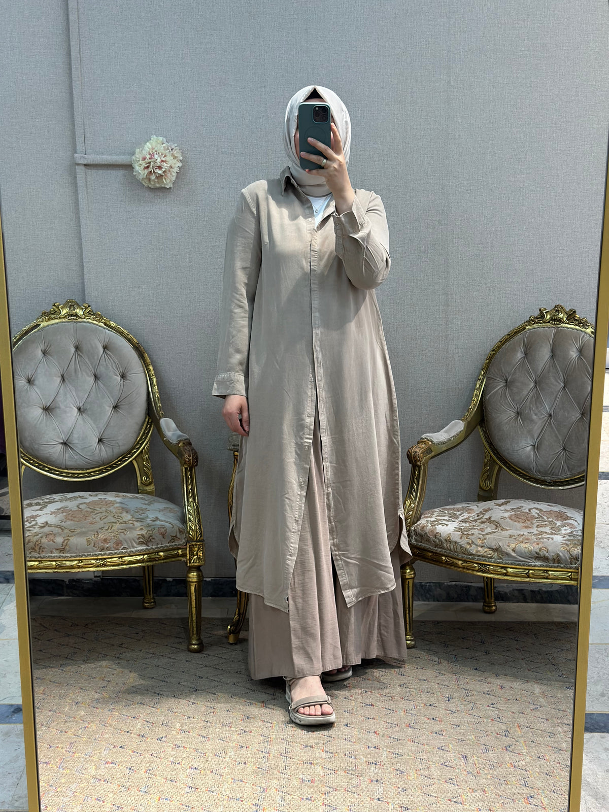 Yakalı Tencel Tunik