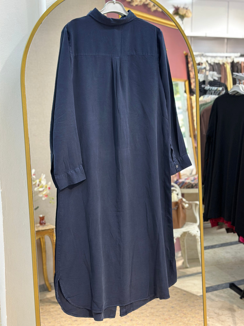 Yakalı Tencel Tunik