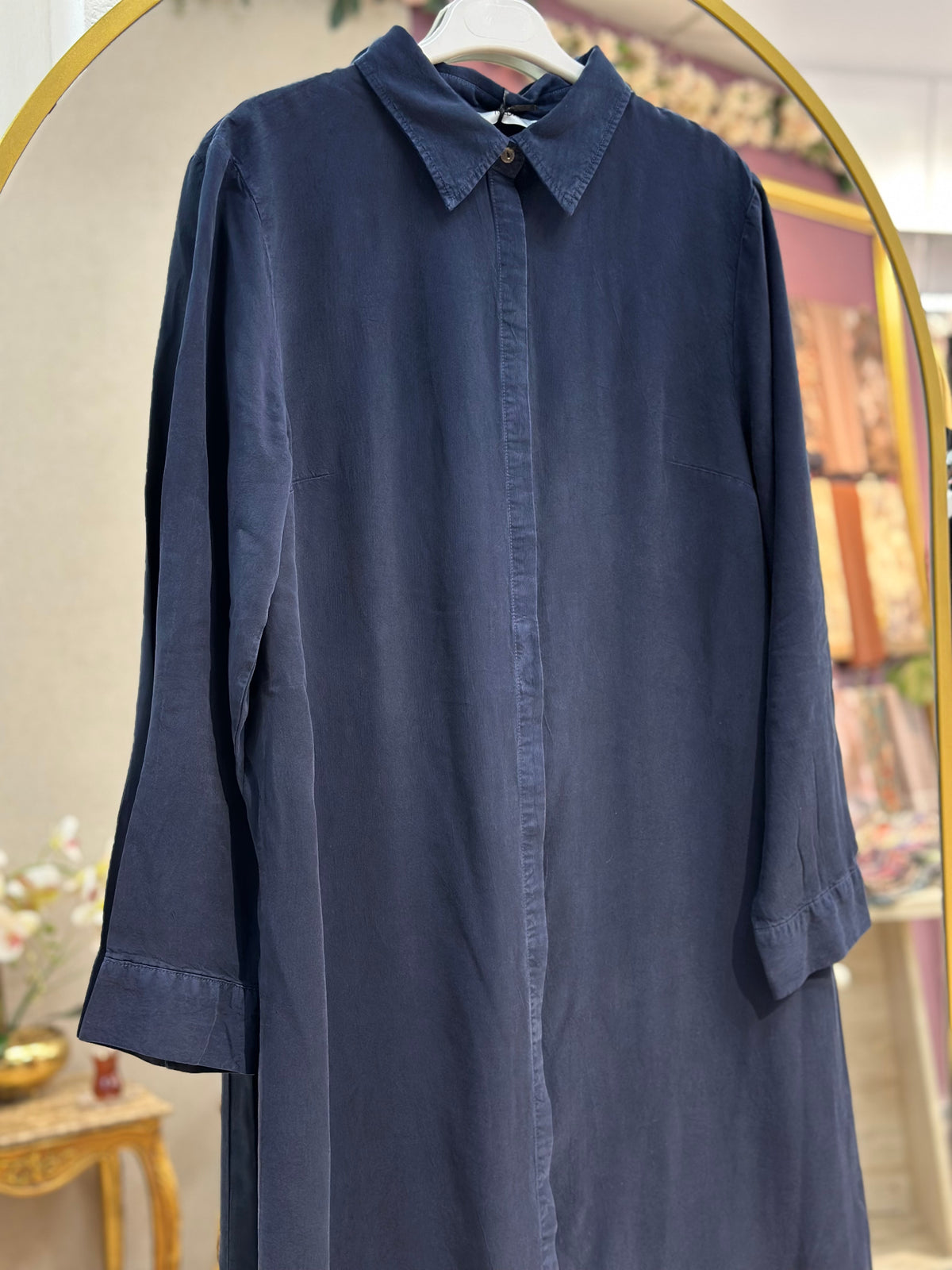 Yakalı Tencel Tunik